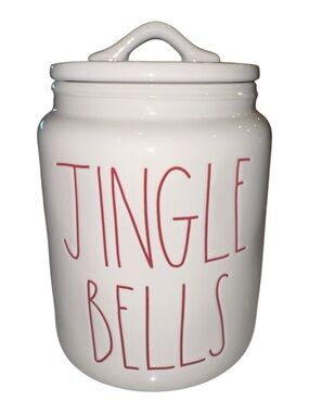 Rae Dunn by Magenta "Jingle Bells" Christmas Canister